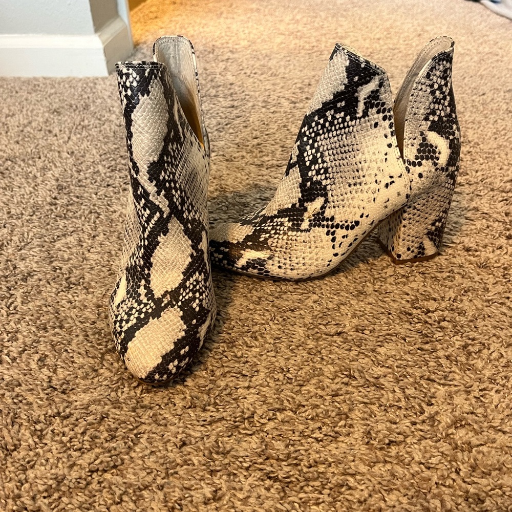 Steve Madden Snakeskin Booties